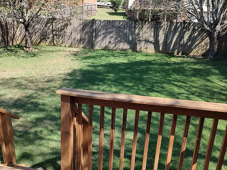 Back deck off master bedroom