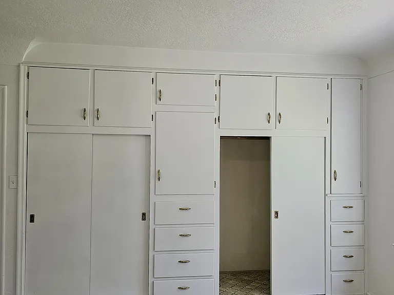 Bedroom #3 built-in closet and drawers