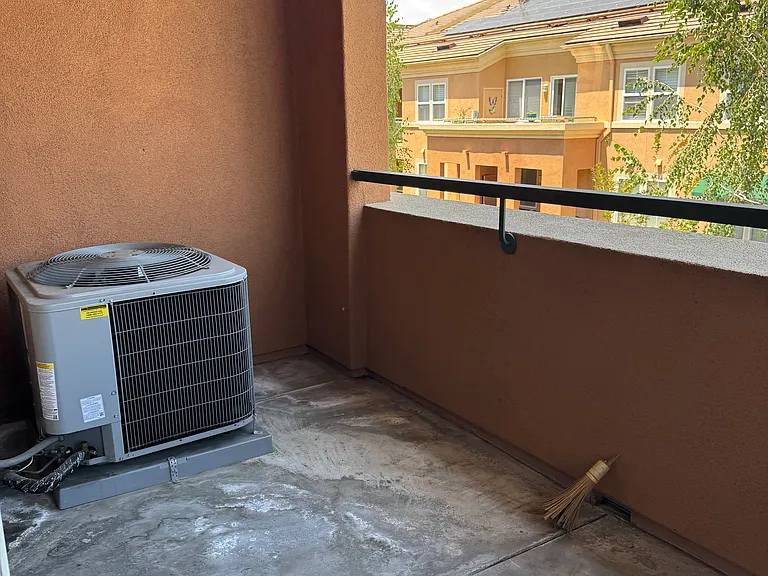 balcony accessed through living room