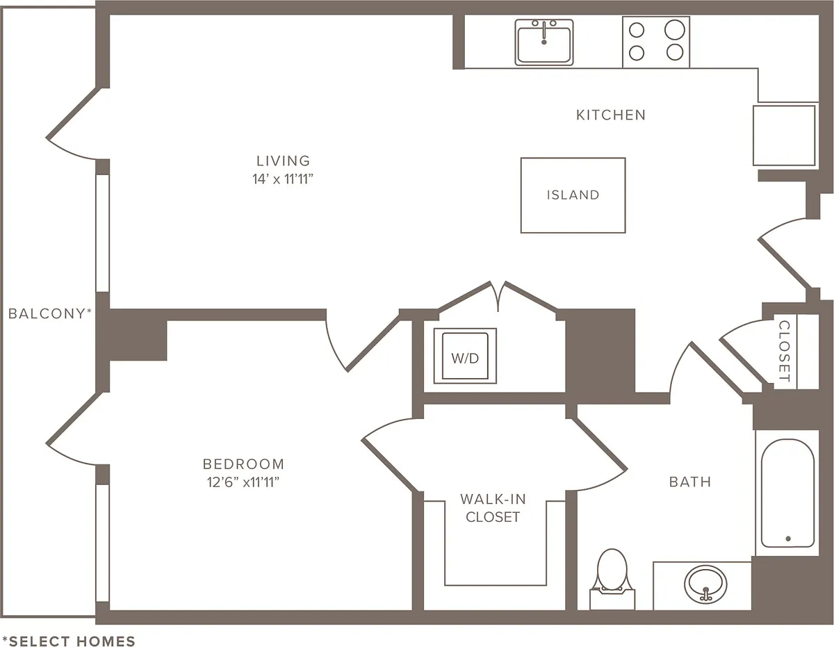 Floor plan A5a -1x1