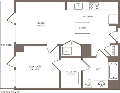 Floor plan A5a -1x1