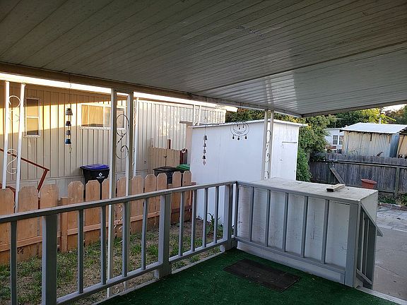 View of yard from deck