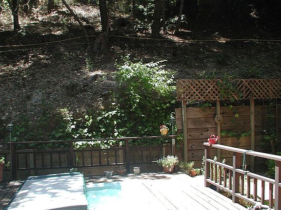 Back deck and hot tub