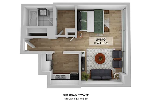 Floor plan Studio
