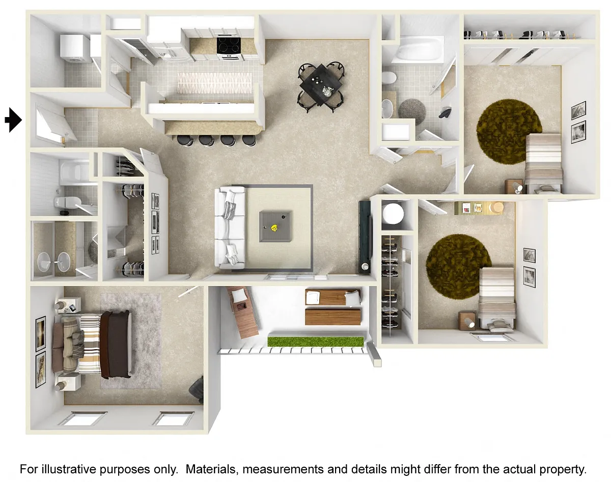 Floor plan 3 Bedroom