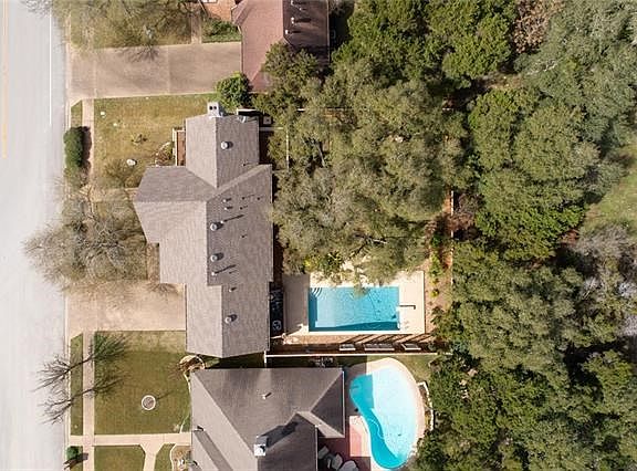 New pool with diving board and slide.