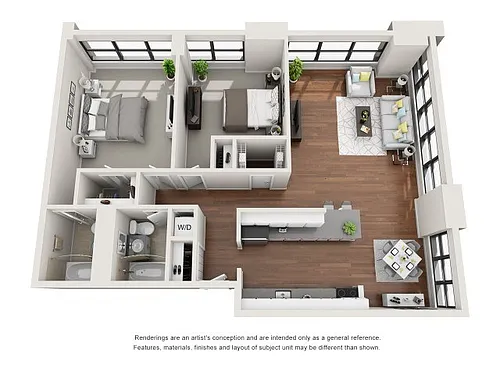 Floor plan 2 Bed