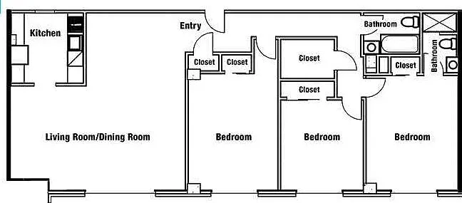 Three Bedroom 2 Bath 08s
