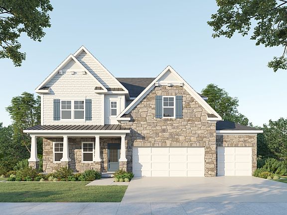 Cottage Elevation 3 Car