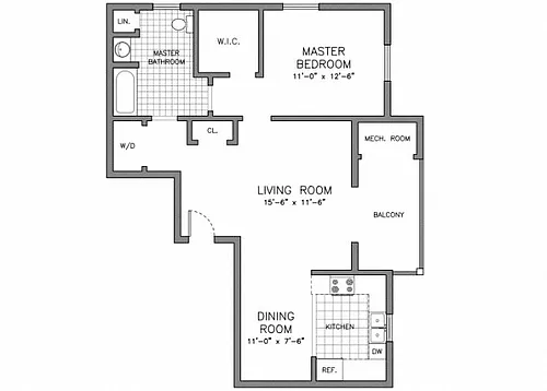 Floor plan The Point Type D