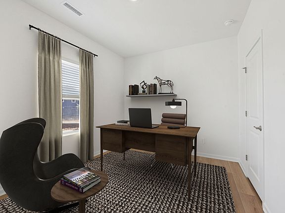 Secondary bedroom in the Sherwood floorplan at a Meritage Homes community in Raleigh, NC.
