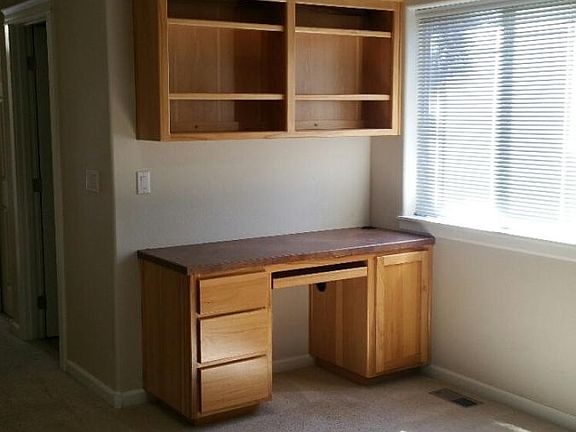 Built in desk in family room