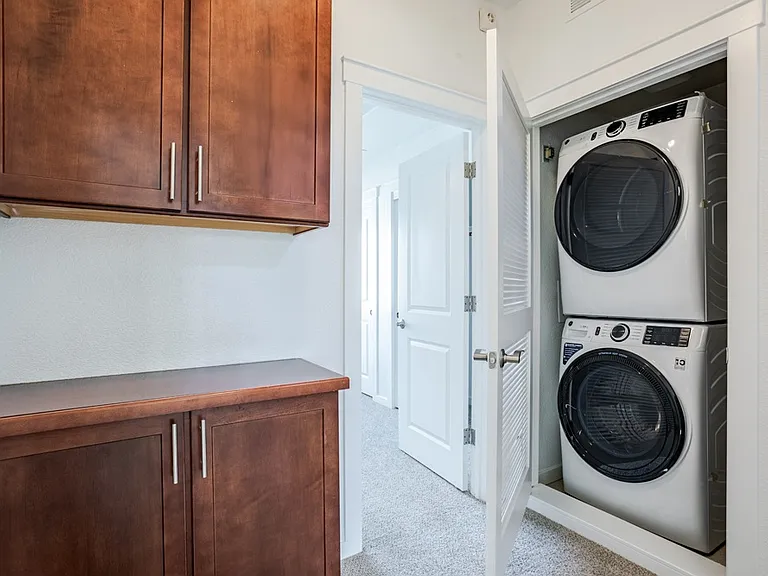 Two Bedroom Floor Plan Washer and Dryer