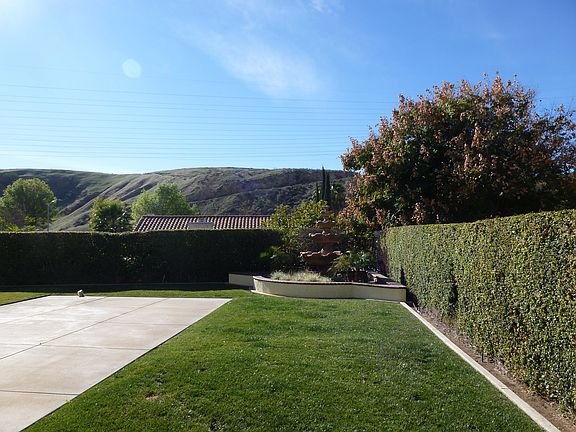 Fountain in backyard
