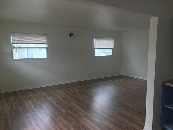 Open floor plan with lots of lights