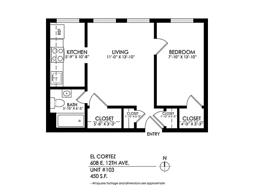 Floor plan 1 Bedroom