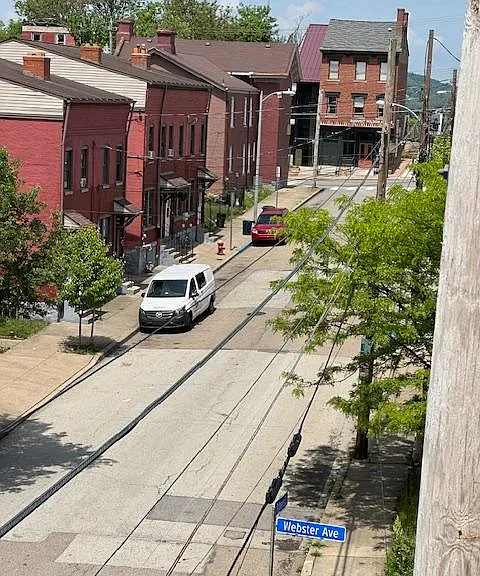 August Wilson House one block down Roberts - home to block party and other community events