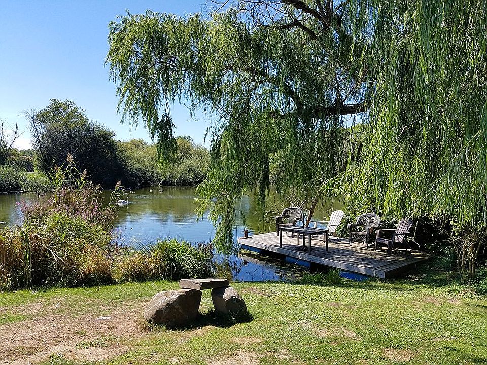 Backyard on pond