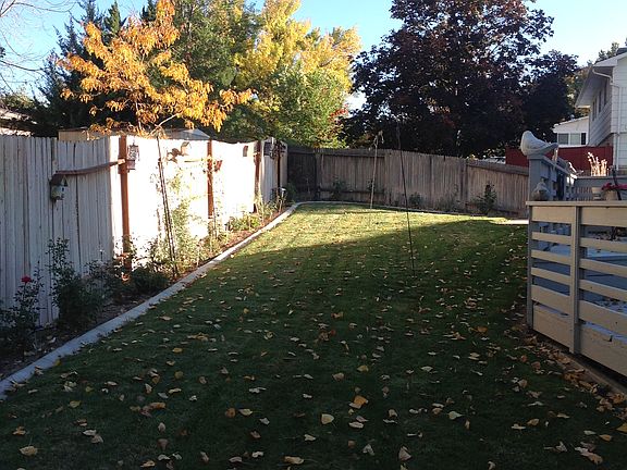 One. Year old backyard fence