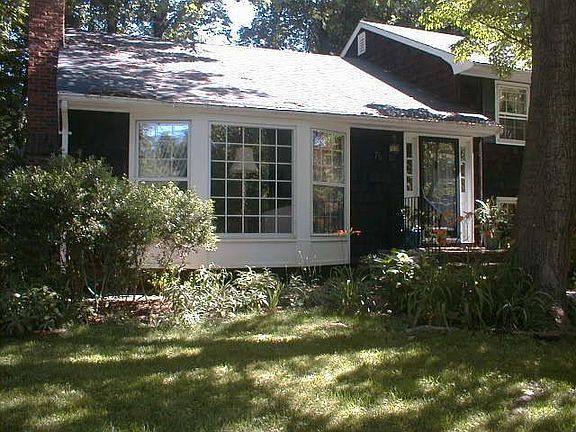 The living room bay window