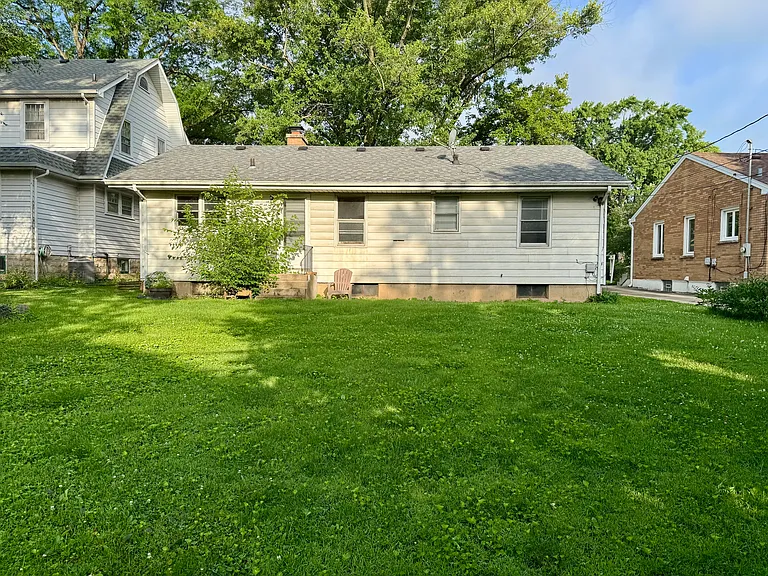 Spacious back yard.