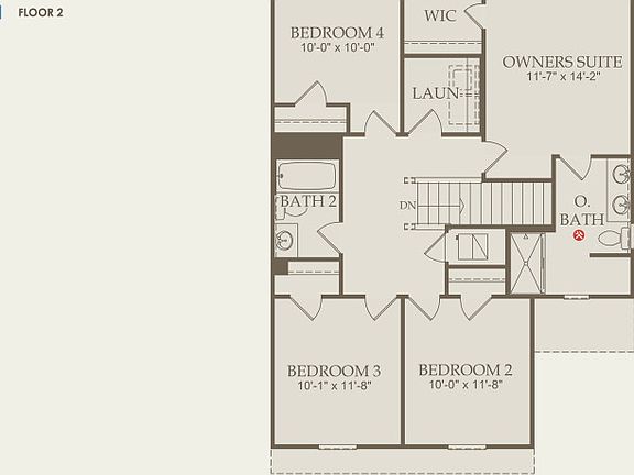 Pierce Floor Plan, Quick Move-In Home, Floor 2