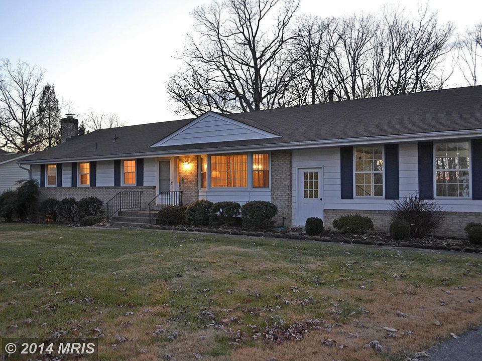 Evening shot of the front