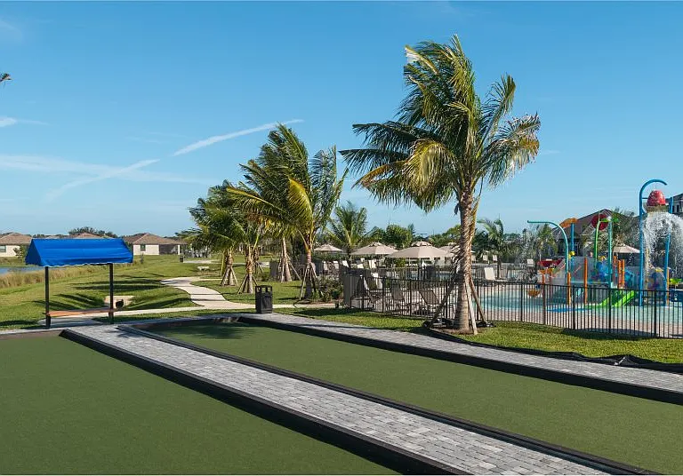 Sport Court: right near the pool are bocce ball courts for some competitive fun with beautiful views.