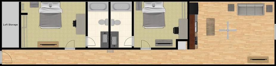 222 Bolivar #245 Floor Plan