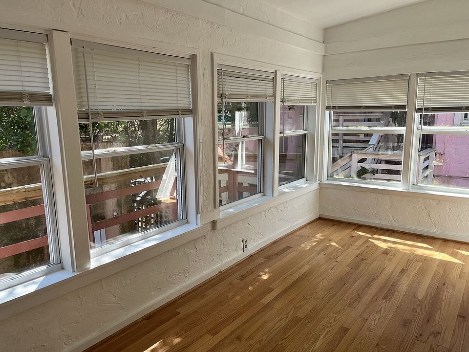Florida room with new hardwood floor.