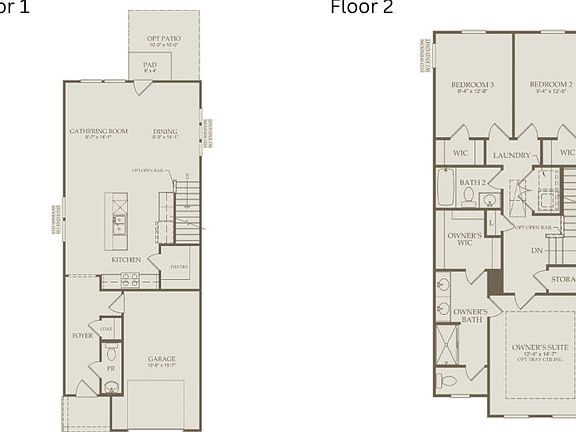 Floor Plan Level 1 Level 2