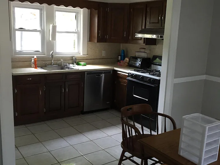kitchen and dining room