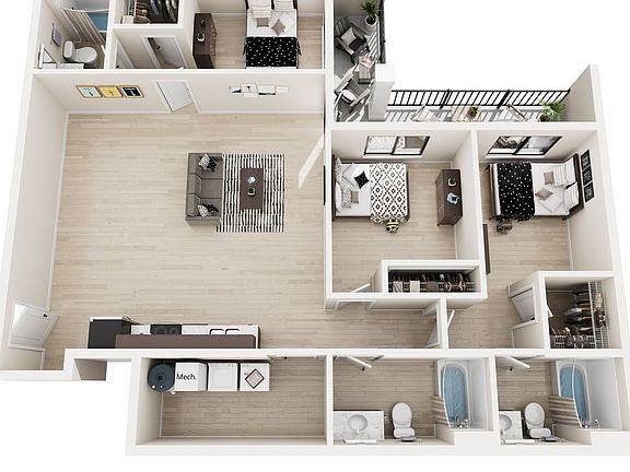 2nd image of 353 Vine St #3X3-A