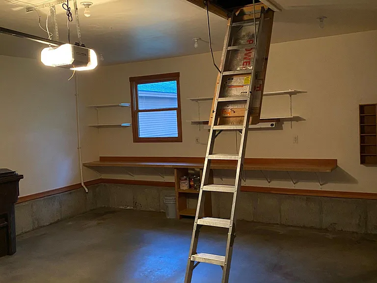 Garage and attic storage.
