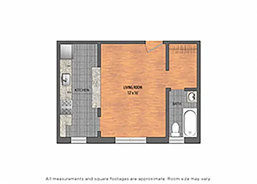 Floor plan TIER 25: STUDIO