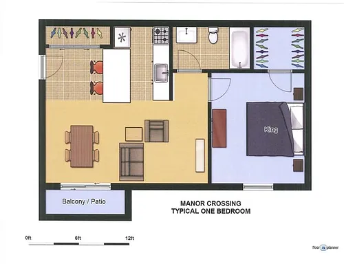 Floor plan One Bedroom