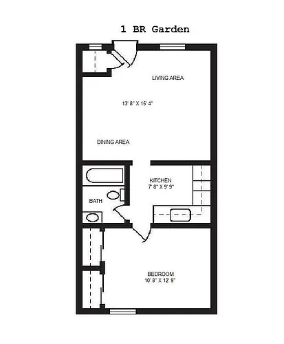 Floor plan 1 Bedroom