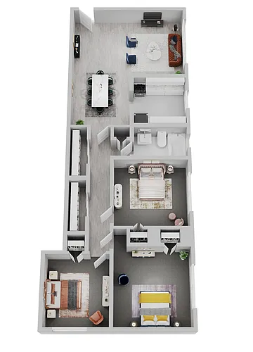 Floor plan 3 Bed 1 Bath