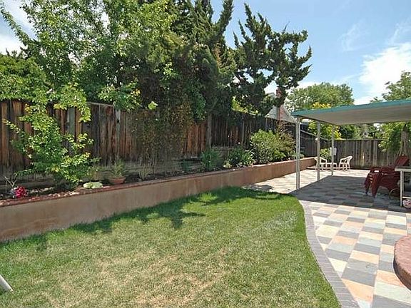 Beautiful drought resistant backyard with space to play