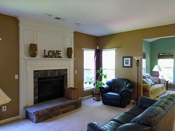 Family Room w/ stone hearth