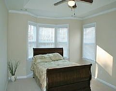 Master Suite with Trey Ceiling and Walk In Closet.