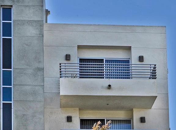 Balcony facing south and east