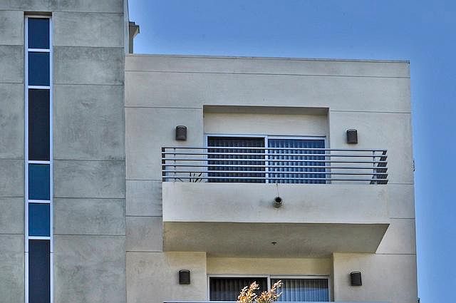 Balcony facing south and east