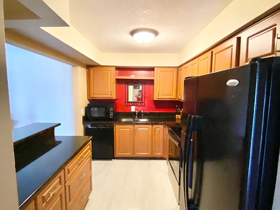 Kitchen view from hallway