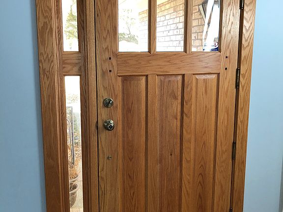 Custom, handmade front door