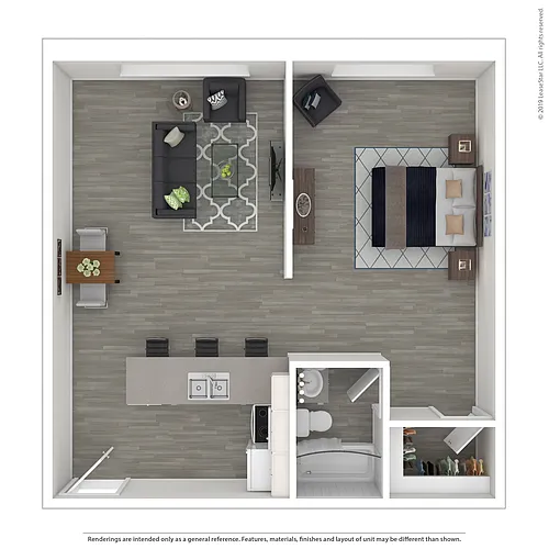 Floor plan 1 Bedroom