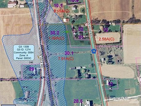 2751 Five Mile Rd Allegany Arial flood map