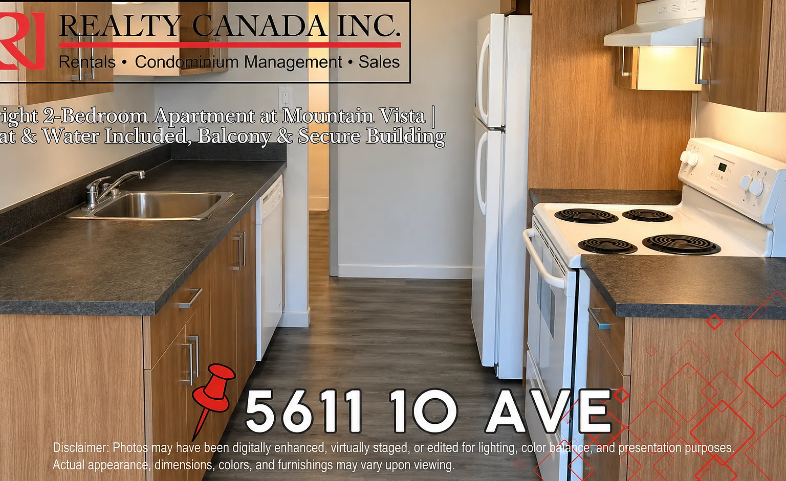 (PN 934) Bright 2-Bedroom Apt at Mountain Vista - Heat — Photo 1