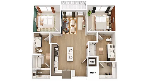 Floor plan B1-HC