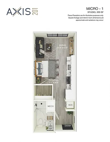 Floor plan Studio